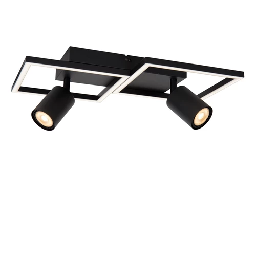 Lucide ARIANNE - Plafonnier - LED - 2xGU10 - CCT - Noir - détail 1